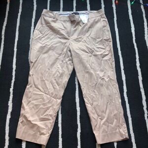 Talbots khaki crop pants size 16 curvy